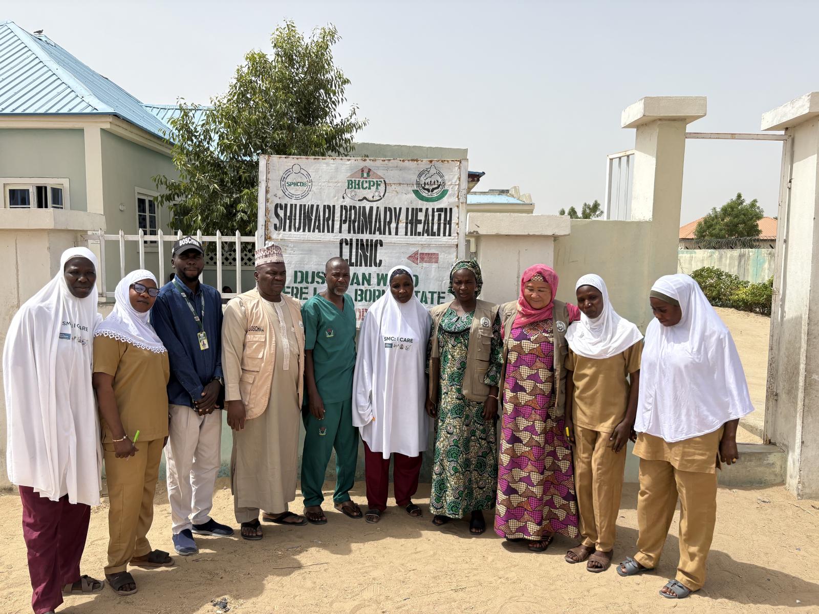 Borno State Contributory Healthcare Management Agency (BOSCHMA) Teams Deepen Monitoring Across Facilities.