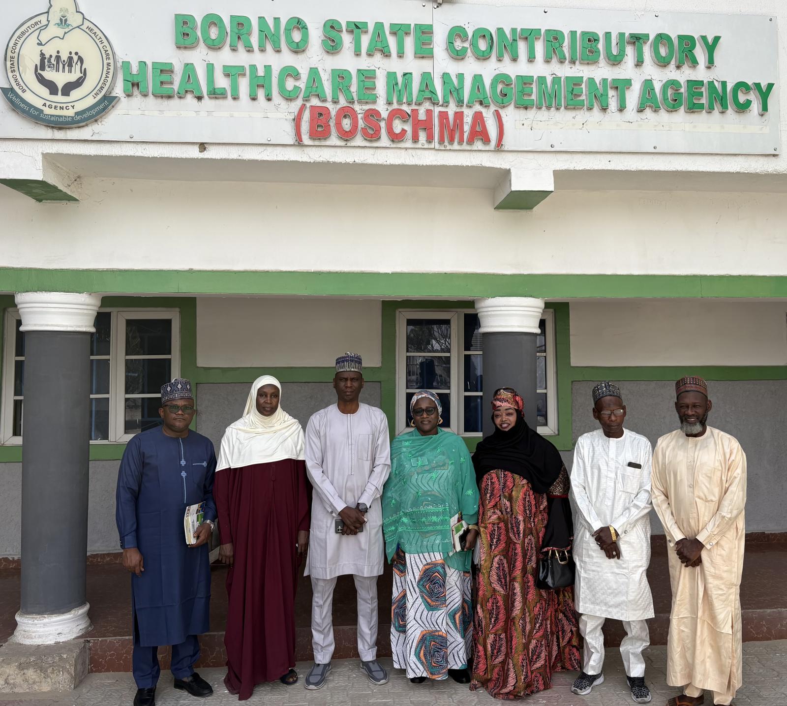 WORKING VISIT TO BORNO STATE CONTRIBUTORY HEALTHCARE MANAGEMENT AGENCY (BOSCHMA) BY THE ZENITH BANK TEAM.
