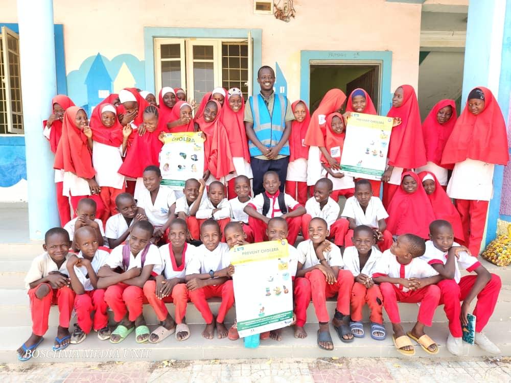 BOSCHMA Staff Embark on Community and School Sensitization on Cholera Prevention.