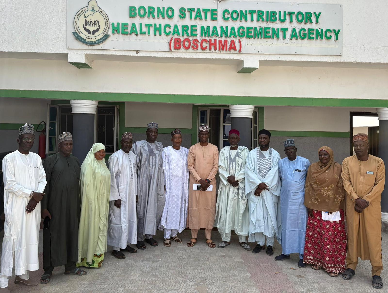 Ethical Health Finance Technical Working Group Pays Advocacy Visit to Borno State Contributory Healthcare Management Agency (BOSCHMA).